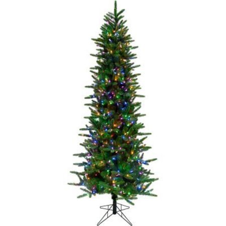 ALMO FULFILLMENT SERVICES LLC Fraser Hill Farm Artificial Christmas Tree - 9 Ft. Carmel Pine - Multi LED Lights FFCP090-6GR